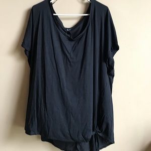 NWT NEW LOOK Short Sleeve Top with Tie Hem